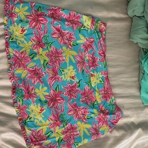 Floral Skort with Pink and Yellow Flowers